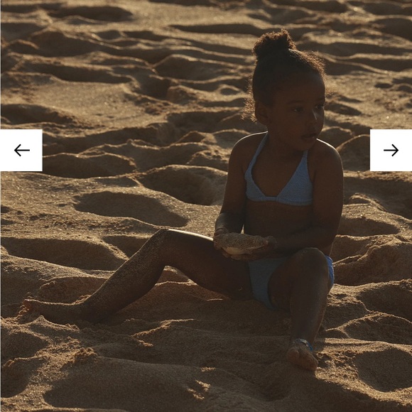 Monday Swimwear MINI Palma Top and Seychelles Bottom Bikini Set in Pool Crinkle - Picture 8 of 9